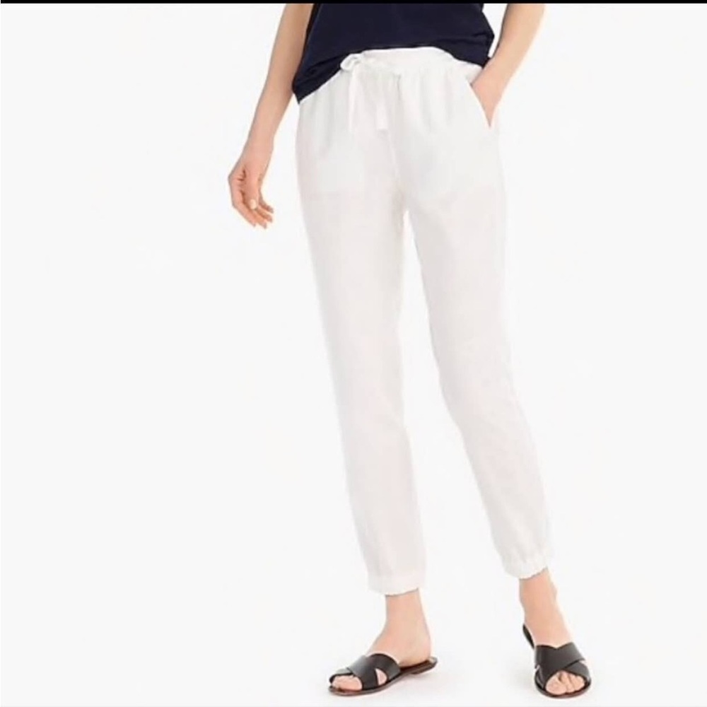 Jcrew point sur linen jogger